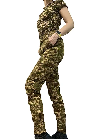 Женские тонкие военные тактические штаны саржа Хищник НГУ No Brand (401900823)