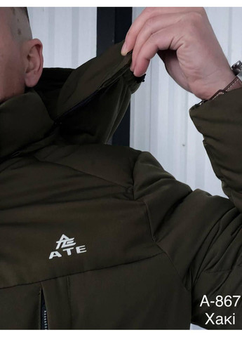 Оливковое (хаки) зимнее Мужская куртка-пальто, темно-синяя зимняя теплая 44-54(М-4ХЛ) BIHOR