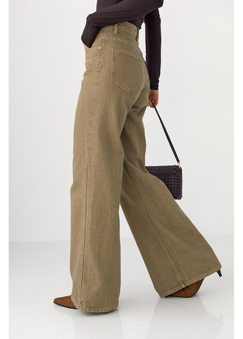 Широкі джинси Palazzo з високою талією Lurex - (360976994)