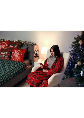 Плед Fleece Клітина червона ART0717PB 130х160 см Ardesto (335978525)