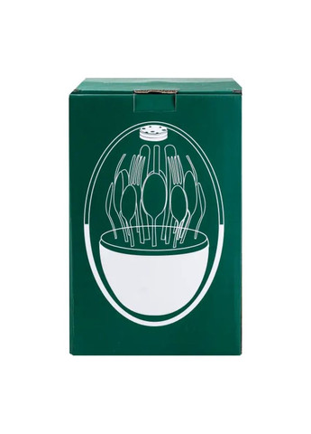 Набор столовых приборов на 6 персон из нержавеющей стали 24 штуки с подставкой Яйцо HP78813 (A-032628) TS Kitchen (352274652)