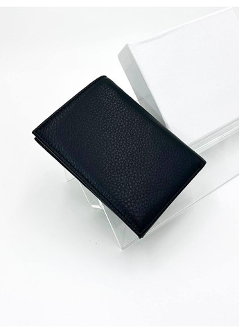 Чоловіче портмоне з натуральної шкіри 6363-1 чорне 12.5 х 9 х 2 No Brand (371681965)