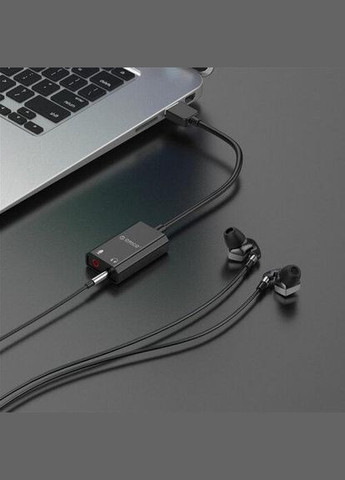 УЦІНКА! Зовнішня звукова карта USB Sound Card Adapter SKT2-BK Black Orico (300524067)