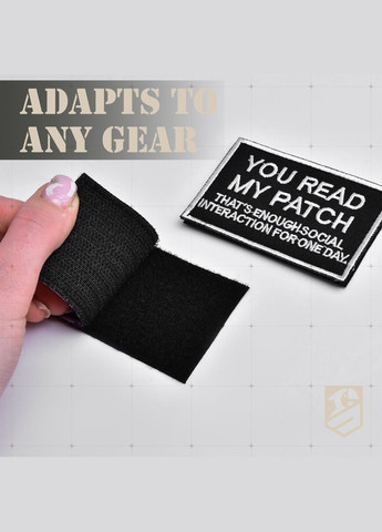 Набір шевронів 2 шт You Read My Patch 5×8 см, вишитий патч, нашивка, шеврон IDEIA (333034924)