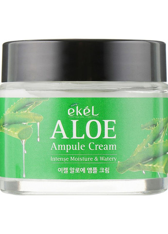 Ампульний крем для обличчя з алое Aloe Ampule Cream 70ml (828564-46911) Ekel (368608852)