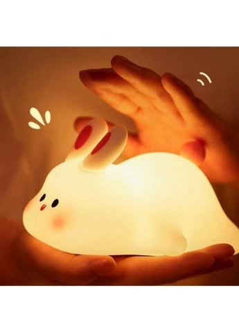 Нічний світильник Rabbit K-1153 для дітей м'який світильник з безпечними матеріалами для спокійного сну No Brand (378575091)