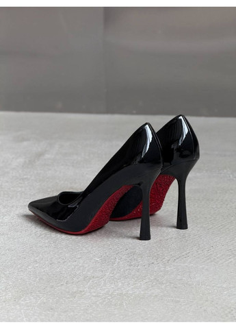 No Brand Женские лаковые туфли лодочки с красной подошвой на каблуке шпильке лодочки черный з искусственная кожа, — всесезон (361244329)