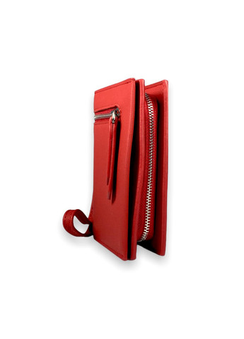 Гаманець жіночий клатч вісім відділень для купюр з"ємна ручка розмір: 14*10*3 см червоний Saralyn (266912027)
