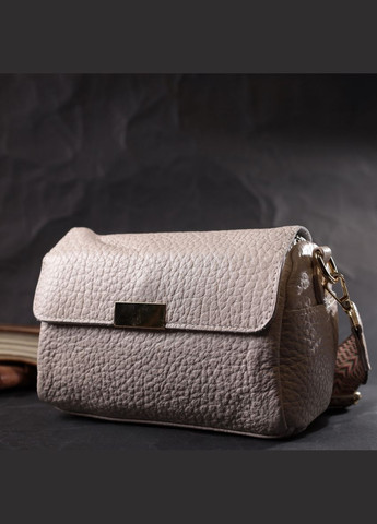 Стильна шкіряна сумка через плече з оригінальною лямкою Vintage біла (sku_22404) No Brand (329853416)