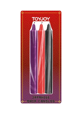Свічки для БДСМ низькотемпературні Japanese Drip Candles, 3 шт. Toy Joy (296623318)
