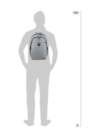 Городской рюкзак 147-2 16л Серый Wallaby (297642930)