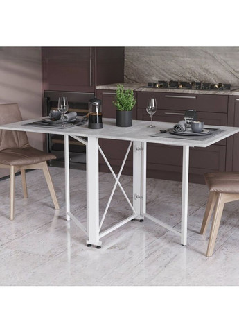 Стіл-книга трансформер Оріон 2 750x1520x730 метал ДСП Бетон 16 мм (FRD-104596) Ferrum-decor (365445184)