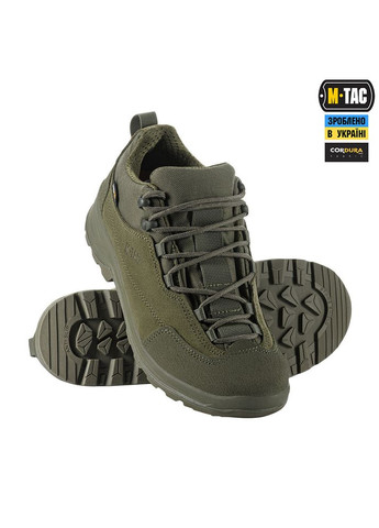 Якісні демісезонні чоловічі тактичні кросівки хакі M-TAC (338861602)