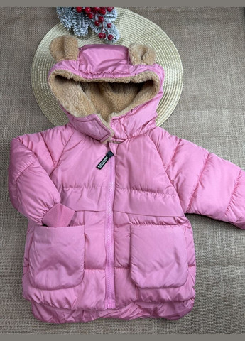 Рожева куртка для дітей єврозима рожева 10603 No Brand