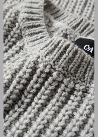 Сірий демісезонний в'язаний светр C&A