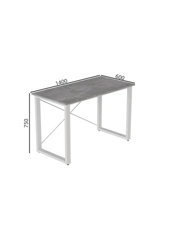 Письмовий стіл Драйв 750x1400x600 Білий метал ДСП 16 мм (FRD-103149) Ferrum-decor (377381570)