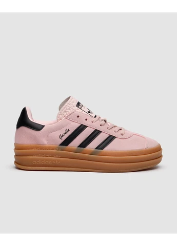 Черные летние кроссовки adidas gazelle bold platform pi/ black адидас газель No Brand