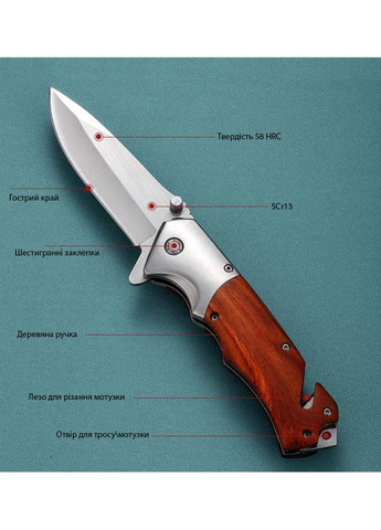 Авторский раскладной нож с лазерной гравировкой No Brand (365819711)