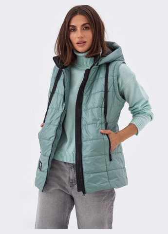 Мятная демисезонная мятная демисезонная куртка на молнии со вшитым капюшоном Dressa