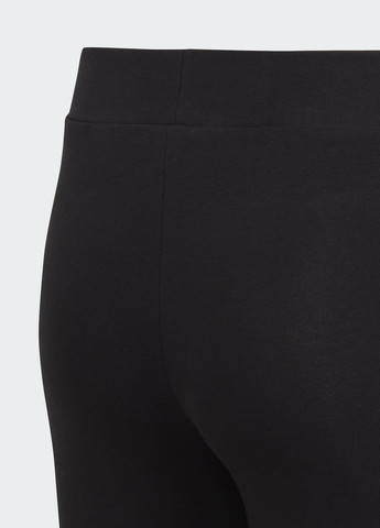 Черные демисезонные леггинсы essentials linear logo cotton adidas