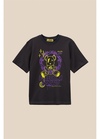 Графитовая летняя футболка с принтом для мальчика p-bb02305 146 см графитовый shop (2000990894748) LAWA