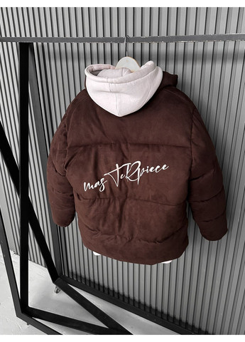 Коричневий зимній Пуховик Україна