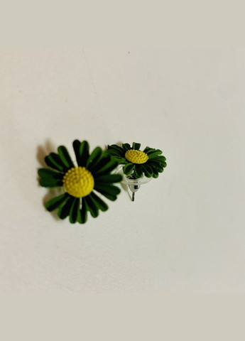 Серьги зеленые цветы гвоздики No Brand (319204041)