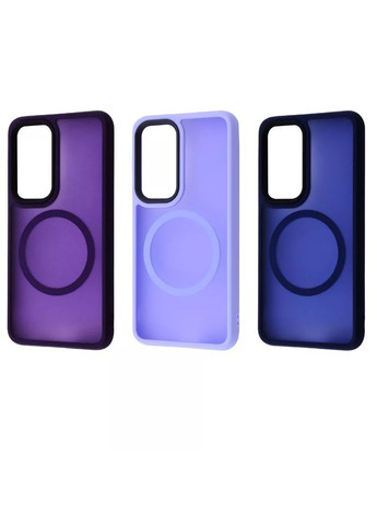 Чехол-накладка Matte Insane Case with Magnetic Ring для Samsung Galaxy S24 SM-S921 Midnight Blue Wave (370615287)