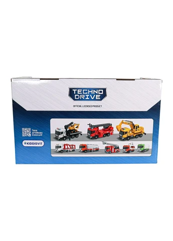 Игровой набор серии Super Big Truck – Автокран Scania с экскаватором (свет, звук) TechnoDrive (401684949)