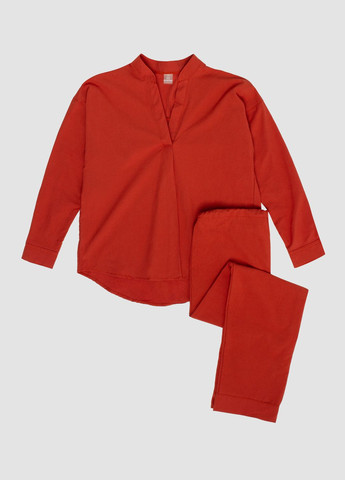 Коричнева піжама жіноча з вареної бавовни terra xs Leglo