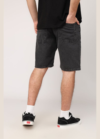 Шорты джинсовые мужские цвет темно-серый CB-00277363 INTERCODE (332767950)