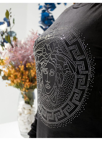 Женский велюровый спортивный костюм с аппликацией камни No Brand (350197782)