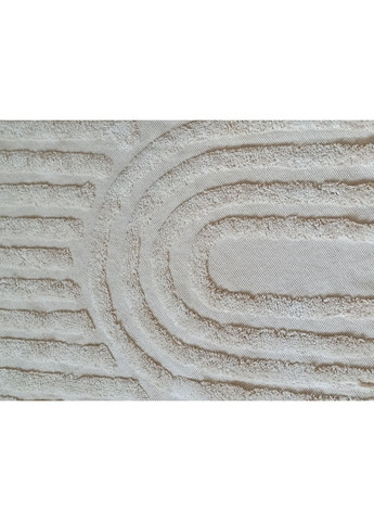 Килим 70х145см молочний з бахромою No Brand (361251331)