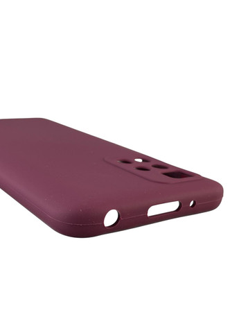 Чохол для Redmi 10 (4G) силіконовий з мікрофіброю нековзний на сяомі редмі 10 4г бордовий Xiaomi (366389799)