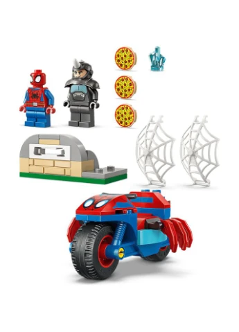 Конструктор Marvel Паук на мотоцикле против Носорога (11206) Lego (385355289)
