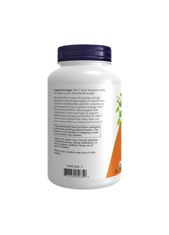 Концентрат Мака Pure Powder 6:1 198г органический экстракт для здоровья мужчин и женщин фертильность адаптоген Now Foods (369759496)