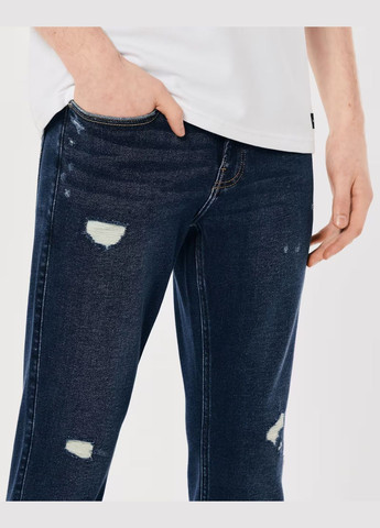 Темно-синие демисезонные джинсы skinny hc9652m Hollister