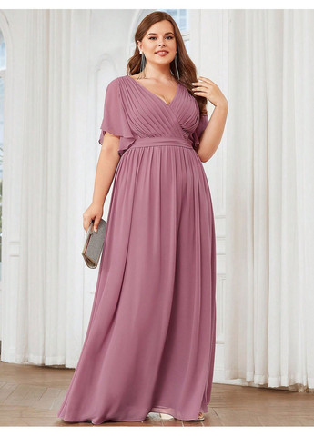 Рожева вечірня сукня SHEIN однотонна