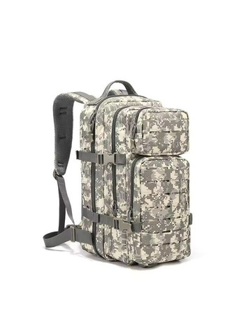 Тактичний похідний рюкзак на 20 л Laser Cut MOLLE Сірий піксель KT6003207 Solve (305743469)