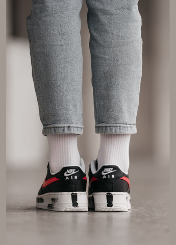 Черные кроссовки унисекс Nike Air Force 1 x PEACEMINUSONE