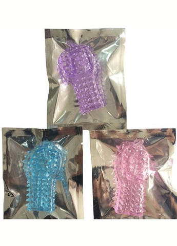 Насадка для стимуляции клитора на палец, вибратор или головку пениса, напальчник для секса. No Brand (314874610)