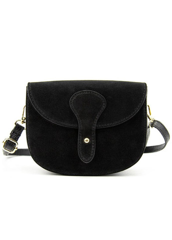 Сумка женская кроссбоди на плечо из натуральной кожи флотар и повседневная замша с округлым клапаном на застежке. RoyalBag F-IT-9876 (365715633)