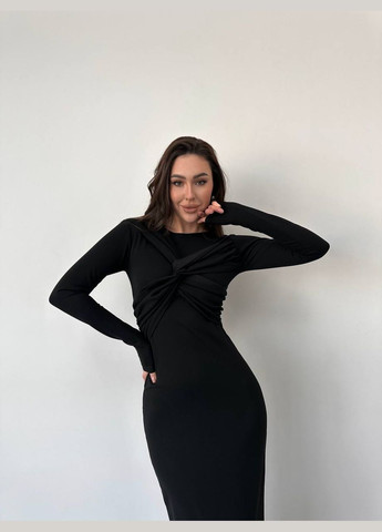 Чорна святковий, коктейльна, ділова, повсякденний, вечірня жіноча сукня FINO Mode