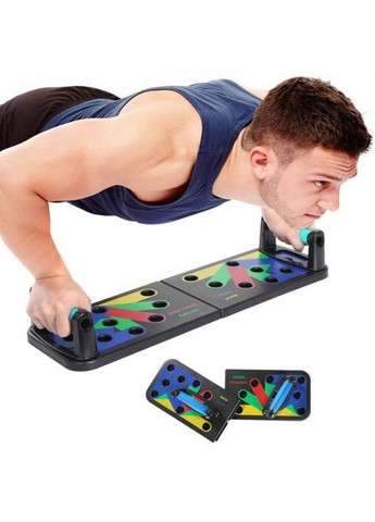 Дошка для віджимань переносний портативний тренажер 14 в 1 з антиковзним покриттям Push Up System training (365752158)