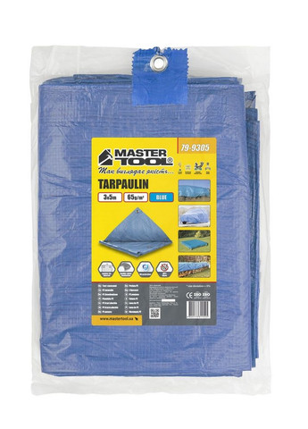 Тент BLUE 3х5 м 65 г/м² 79-9305 Mastertool (364121235)