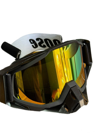 Мото очки мотоочки кроссовые эндуро Profi Black с поляризацией и затемненным желтым стеклом China (370677351)