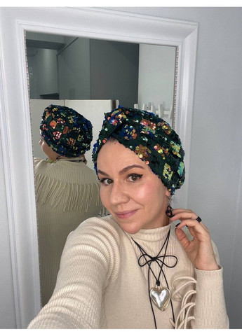 Тюрбан святковий з паєтками BANDANA QUEEN (366817643)
