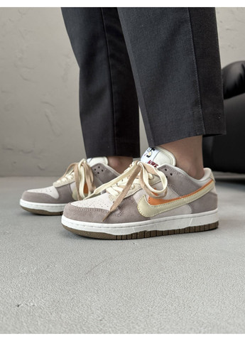 КРОССОВКИ ЖЕНСКИЕ NIKE SB DUNK LOUW 85 DOUBLE BROWN / BEIGE / ORANGE НАЙК СБ ДАНК No Brand бежевые демисезоны (368869902)