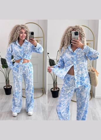 Жіночий костюм з квітковим принтом Style Point (341695300)