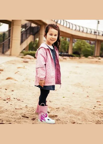 Розовые сапоги резиновые с единорогом KKomforme